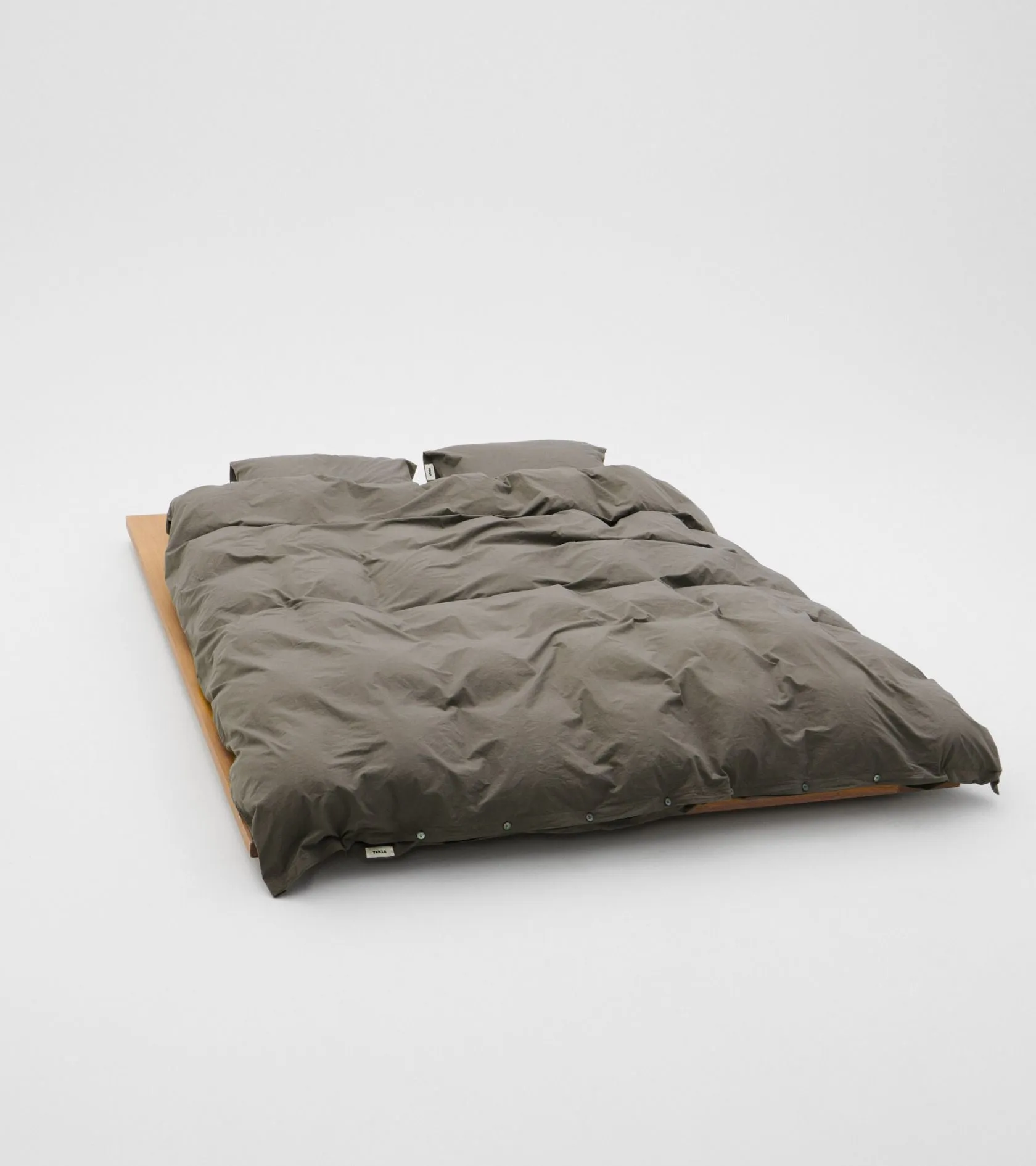 Percale Pillow 60x63 Dark Taupe