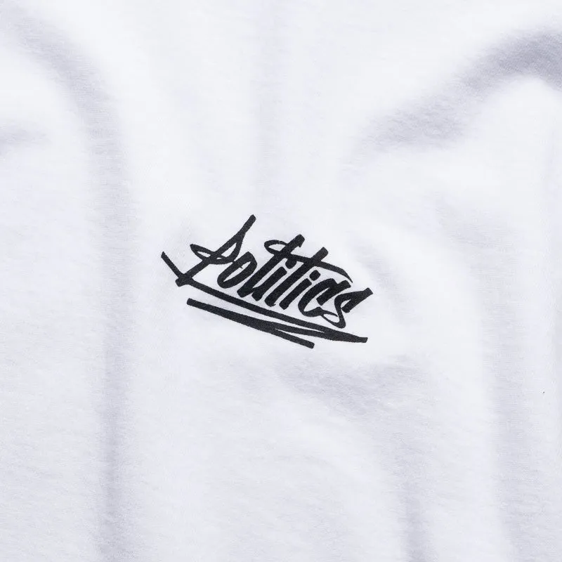 Politics Graffiti Logo Tee - White