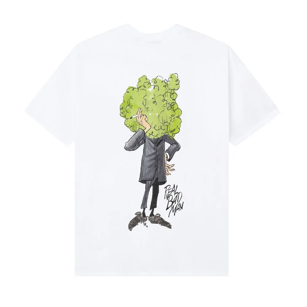REAL BAD MAN SMOKE SCREEN TEE // WHITE