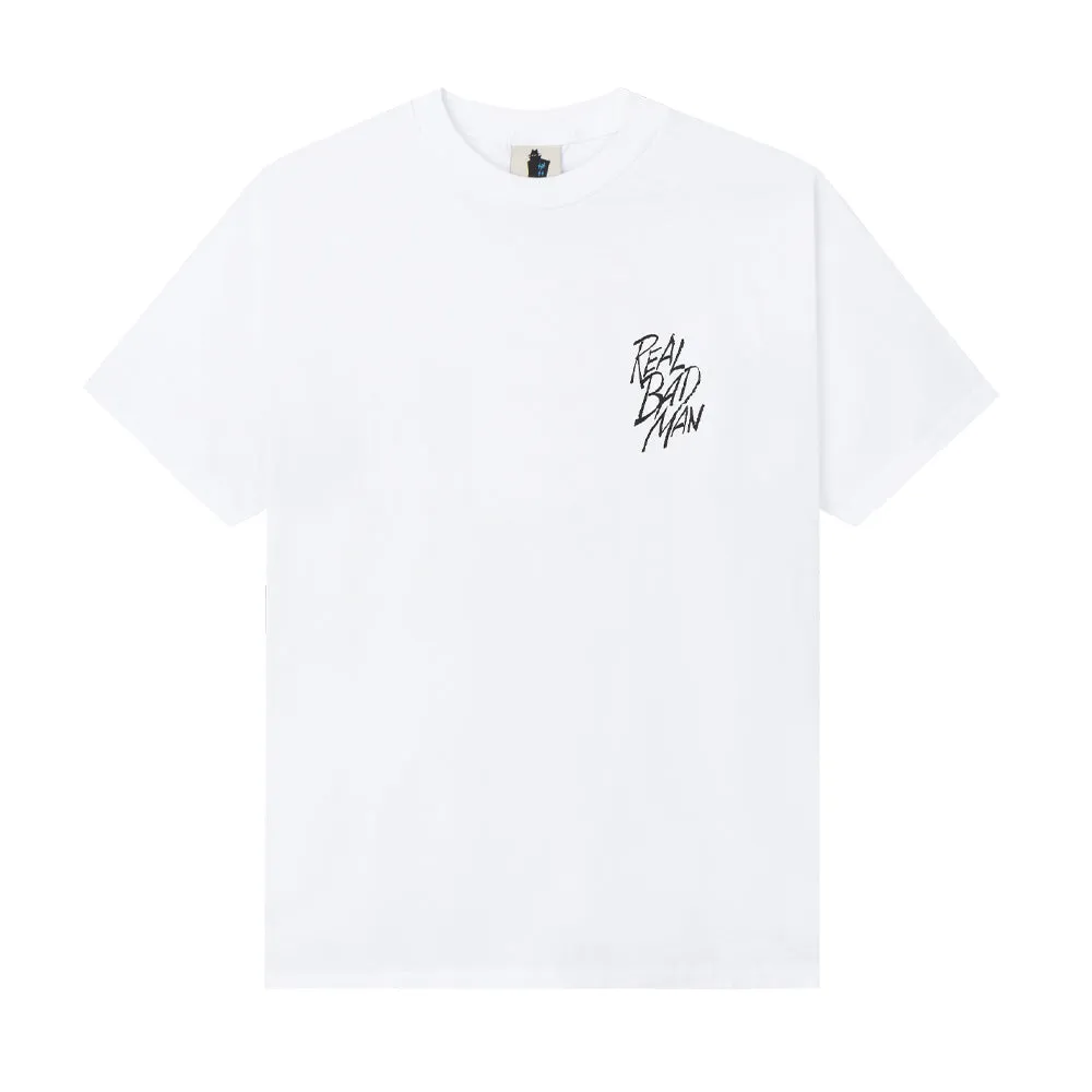 REAL BAD MAN SMOKE SCREEN TEE // WHITE