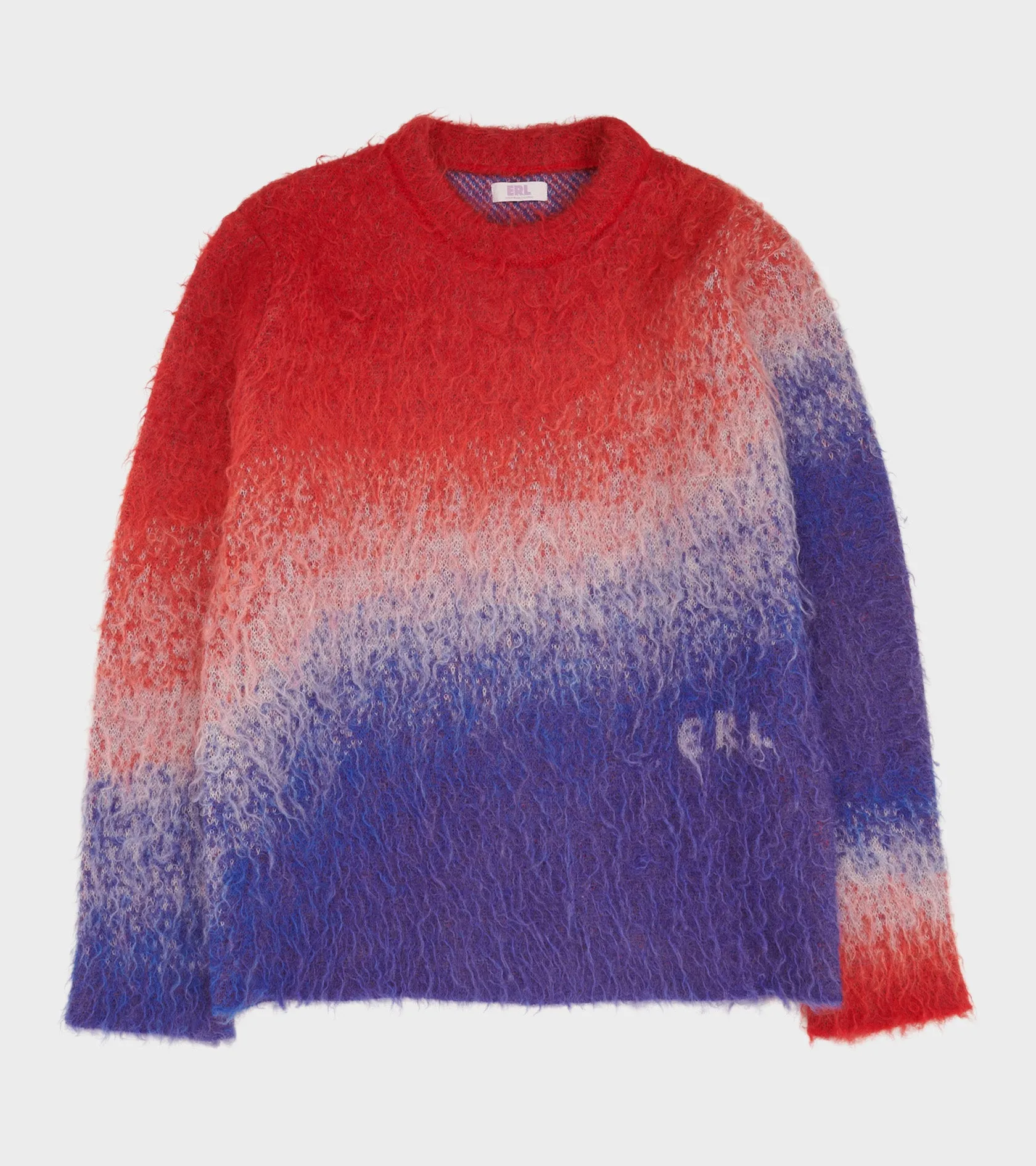 Relaxed Mohair Knit Red/White/Blue
