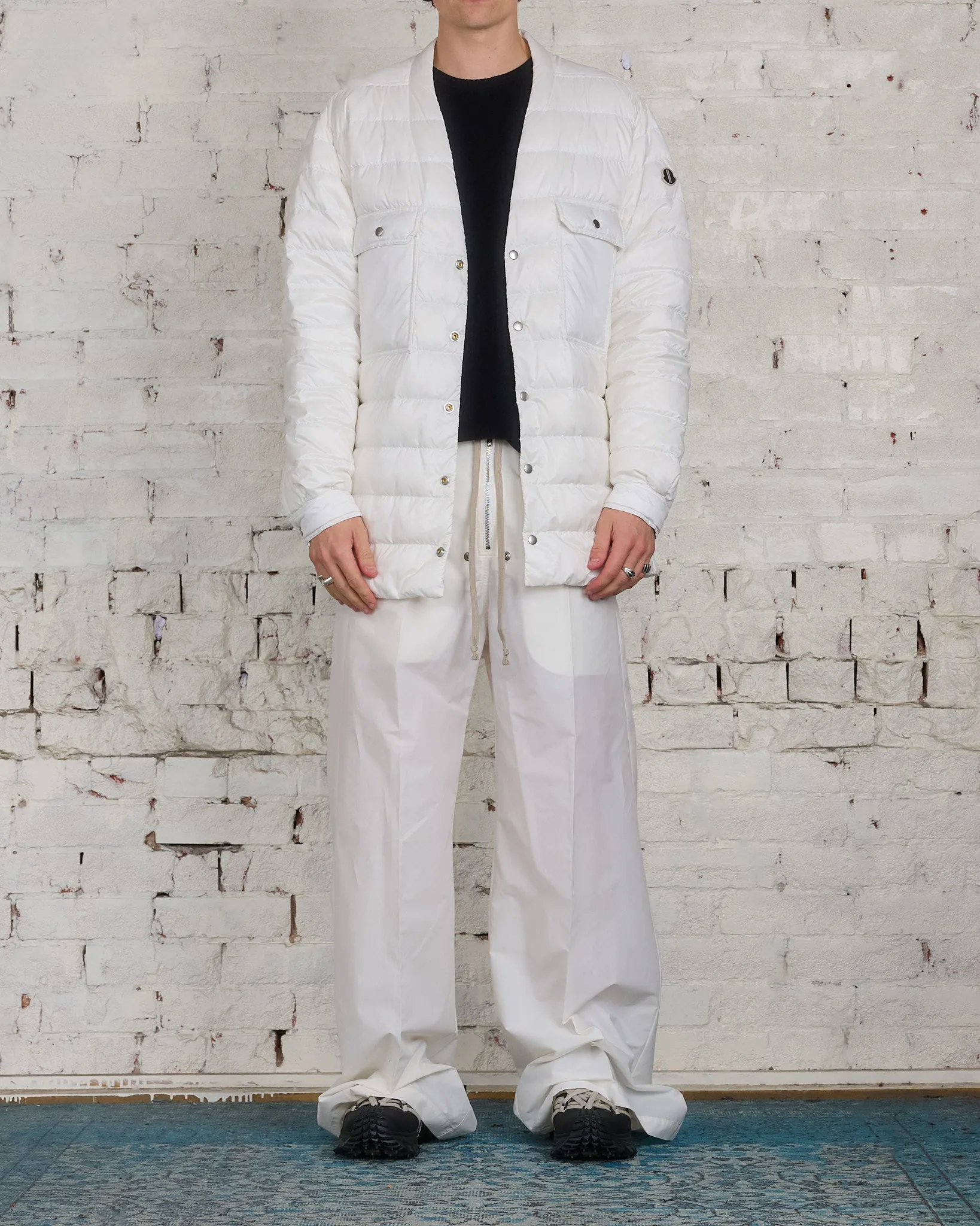Rick Owens Moncler Bela Pant Cotton-Nylon Milk