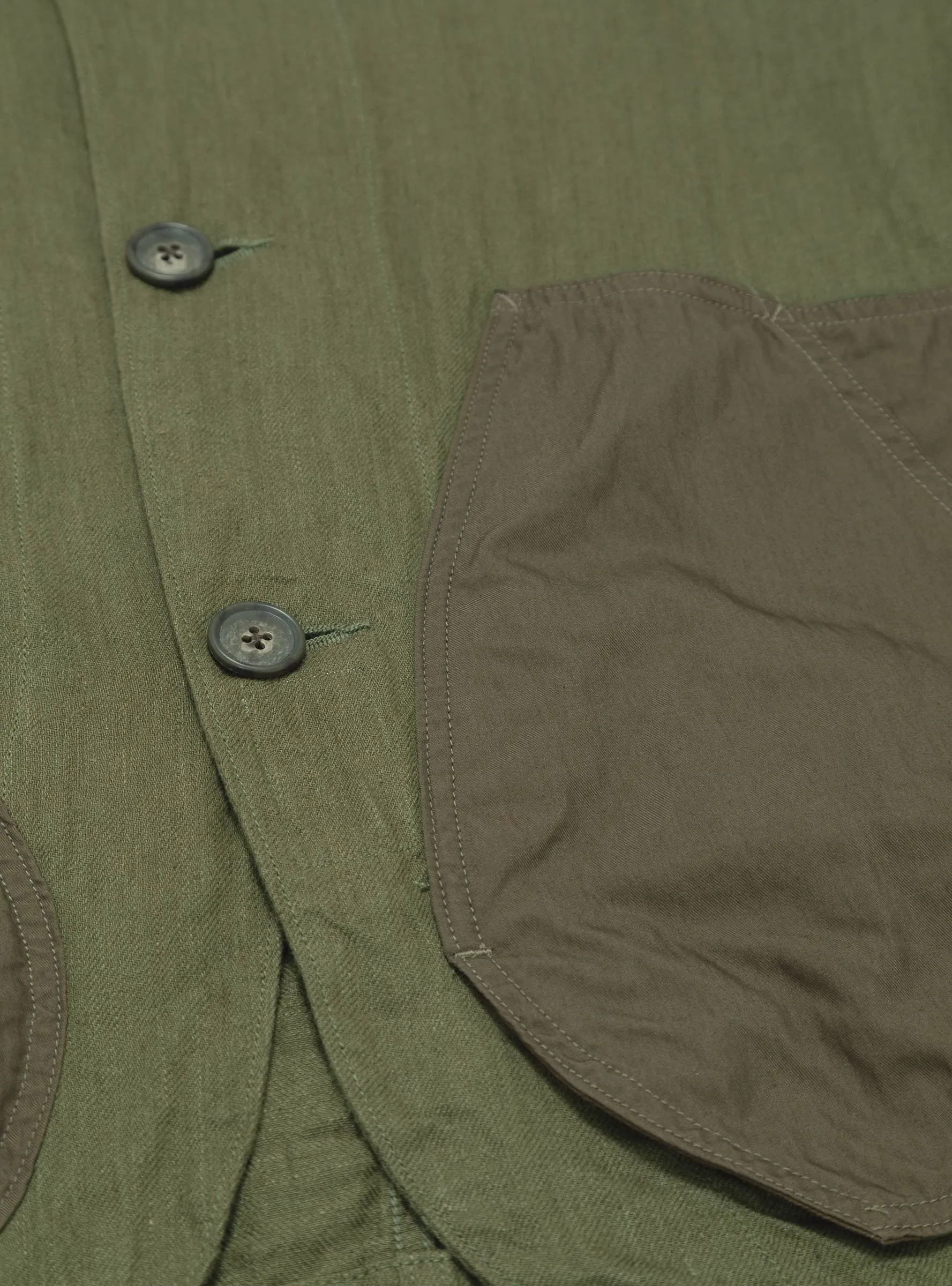 Ringoman Linen Chino Jacket Khaki
