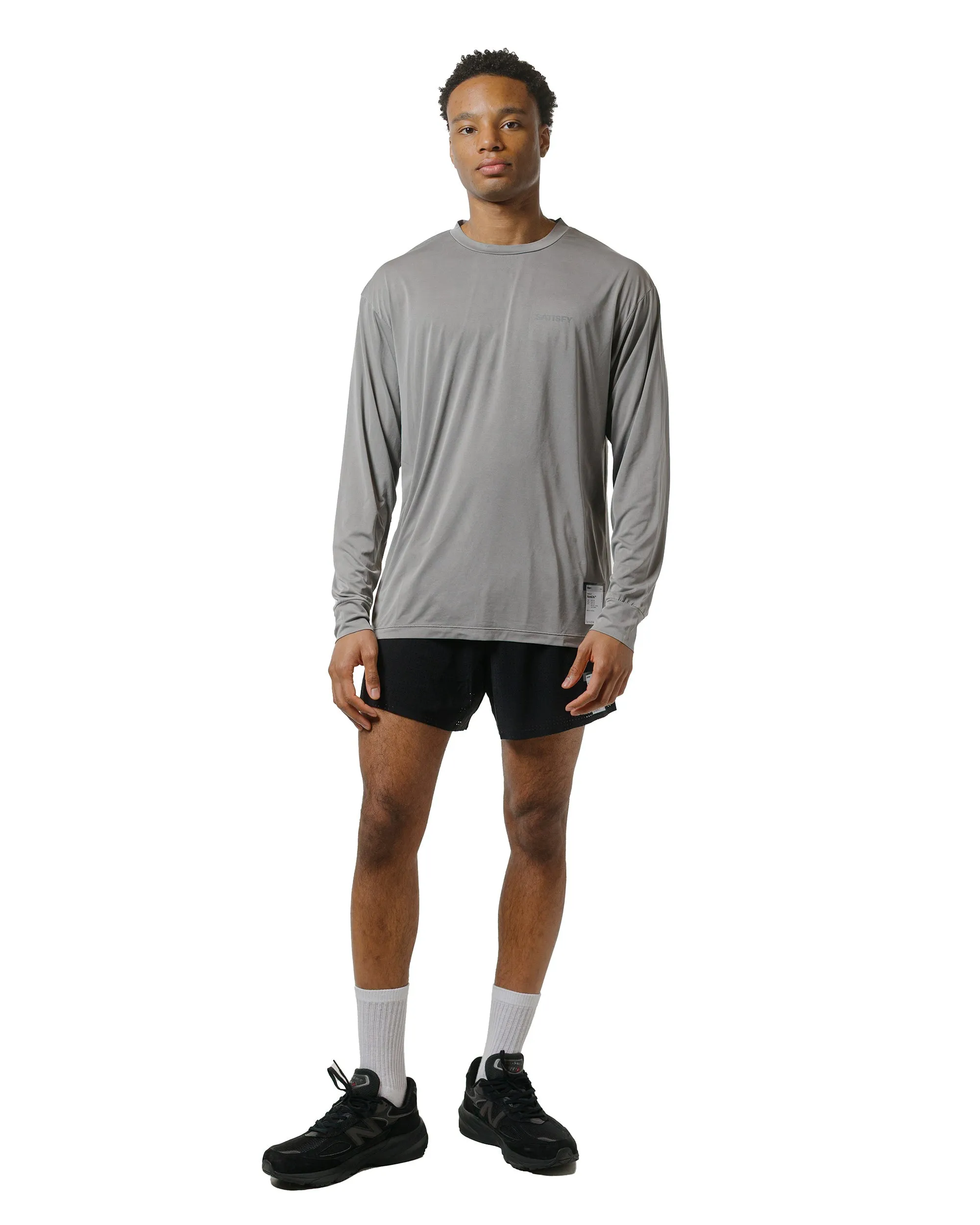 SATISFY AuraLite Long Tee Mineral Graphite