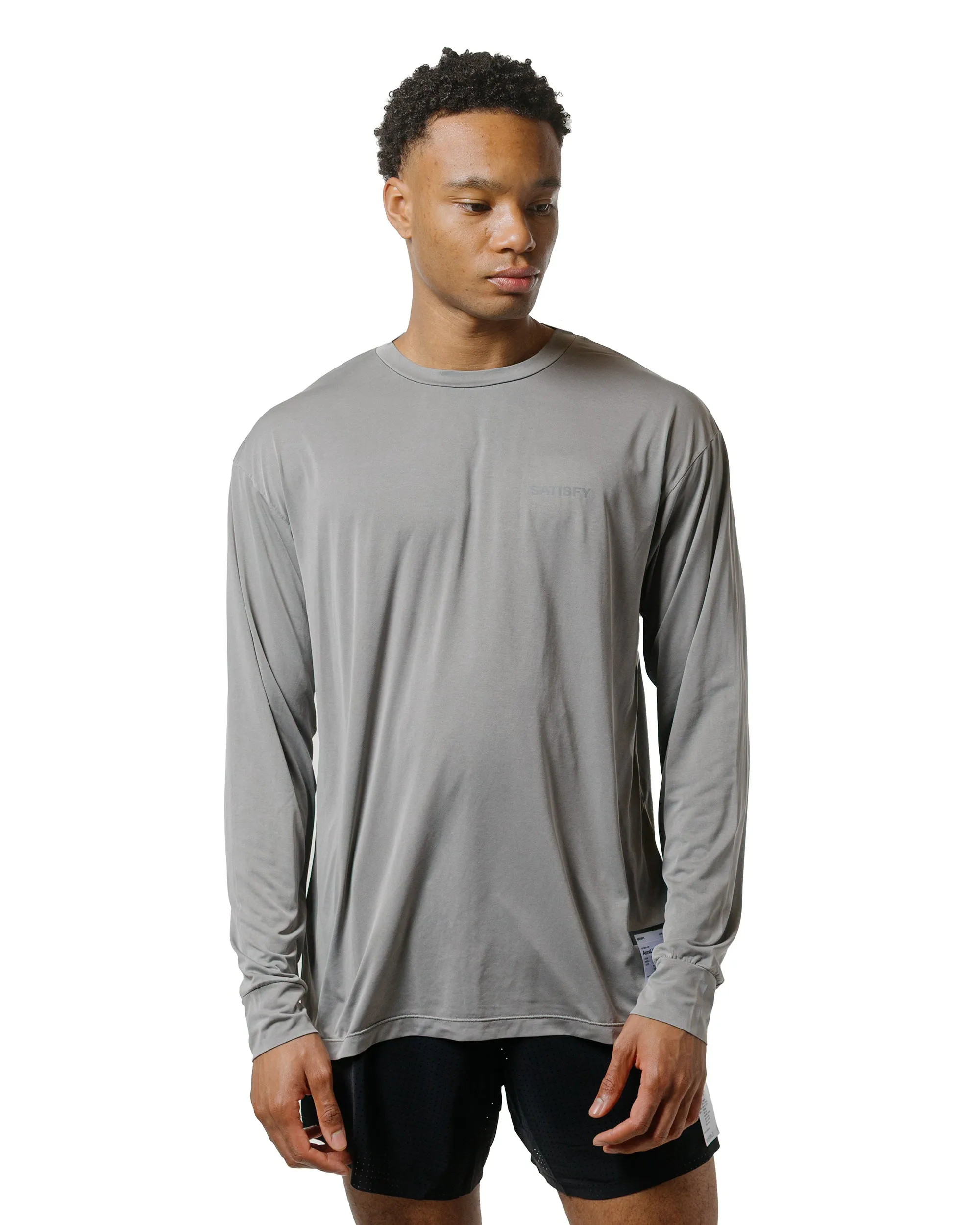 SATISFY AuraLite Long Tee Mineral Graphite