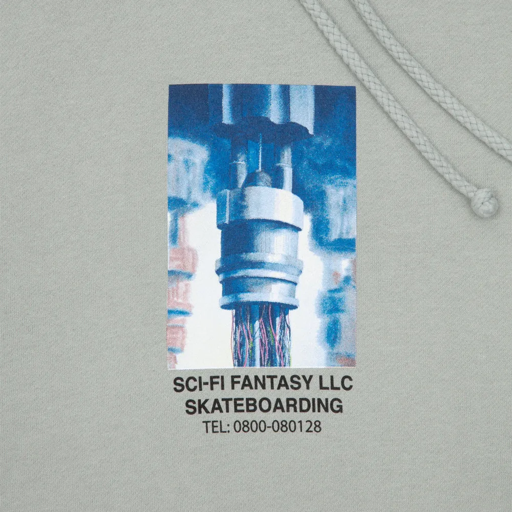 SCI-FI FANTASY MACHINE HOOD // SAGE