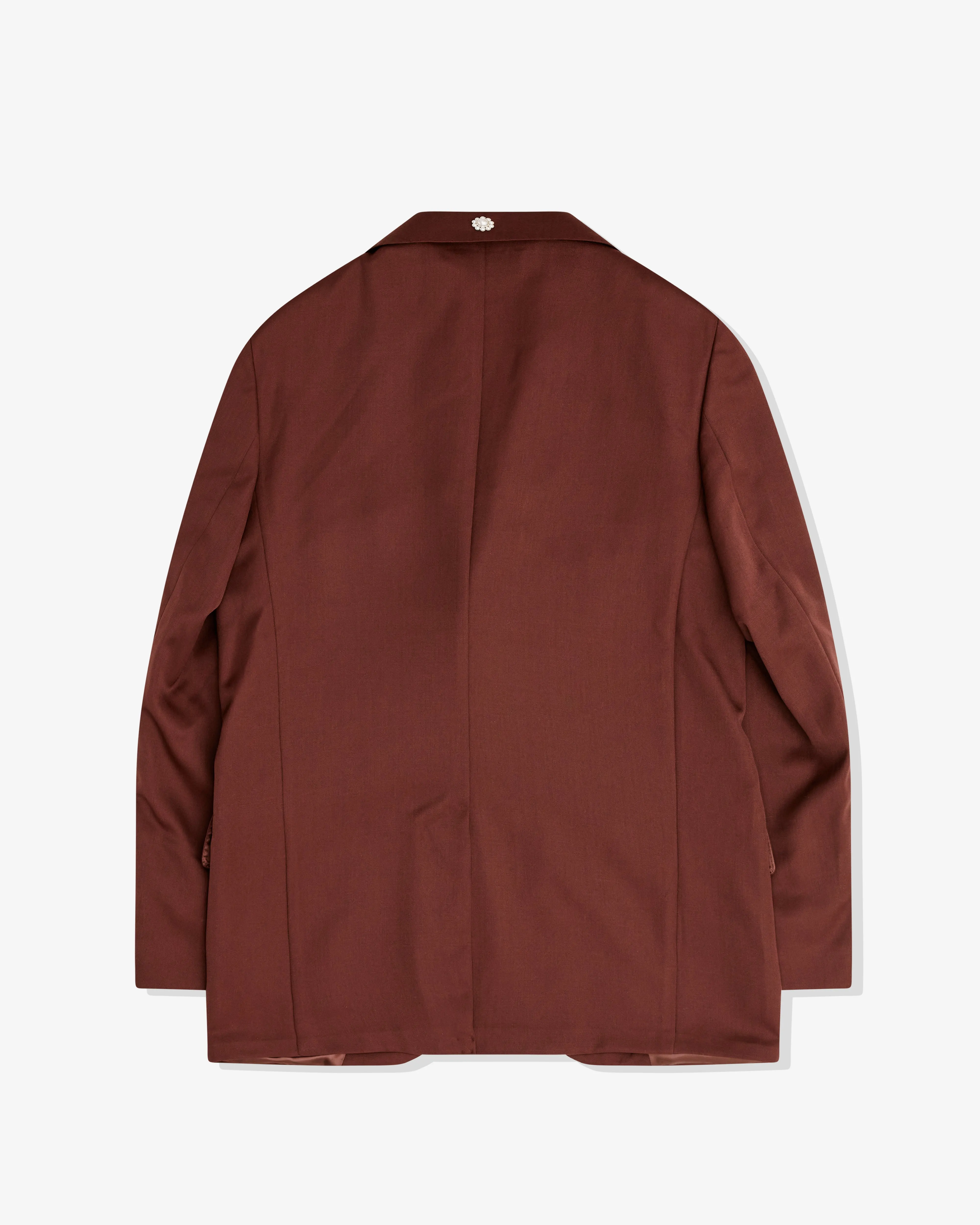 Simone Rocha - Men's Relaxed Wide Peak Jacket - (Chocolate)