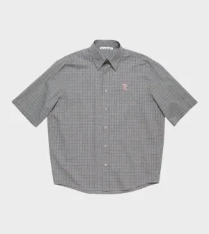 S/S Button Up Shirt Grey