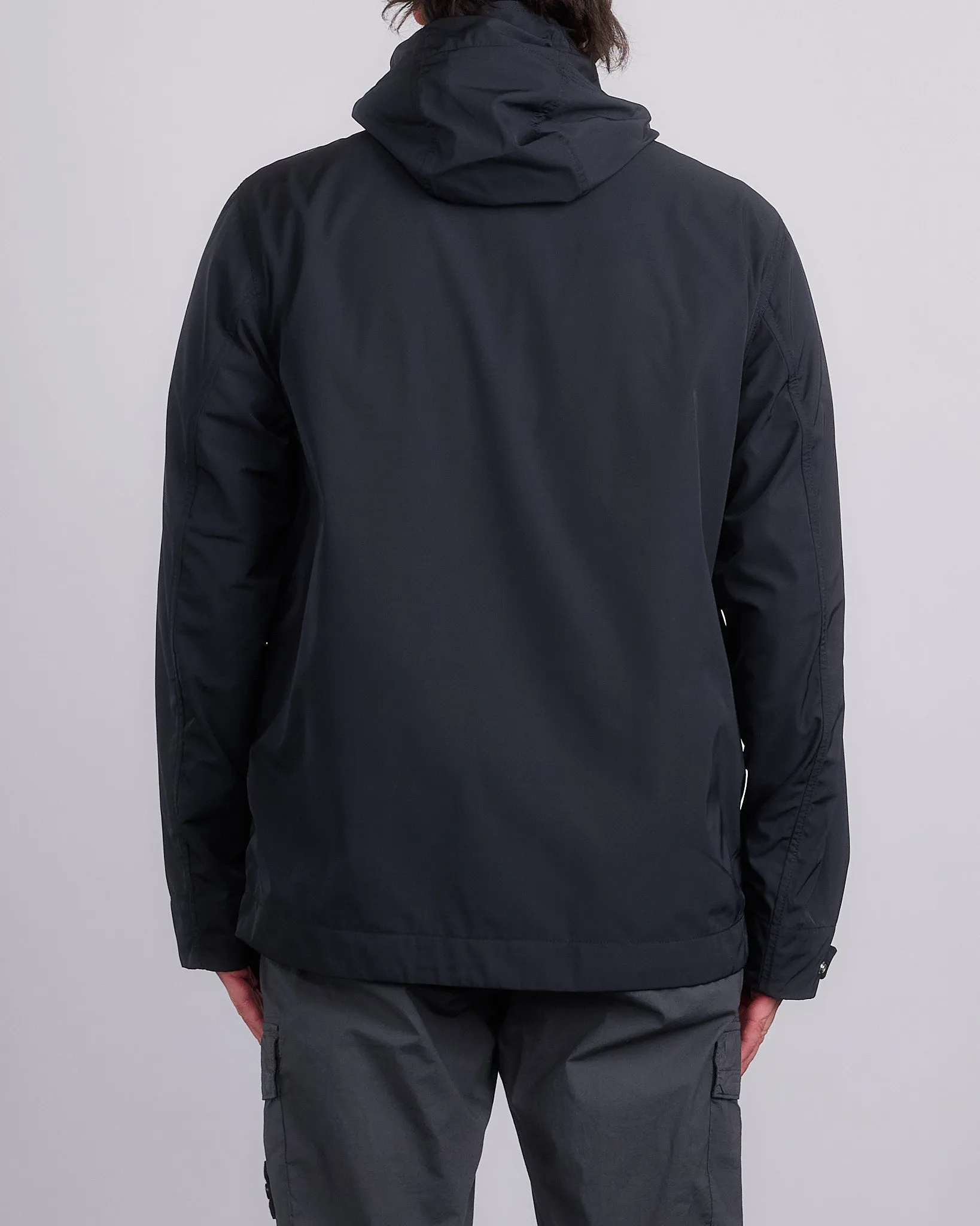 Stone Island Micro Twill Short Parka Jacket Black