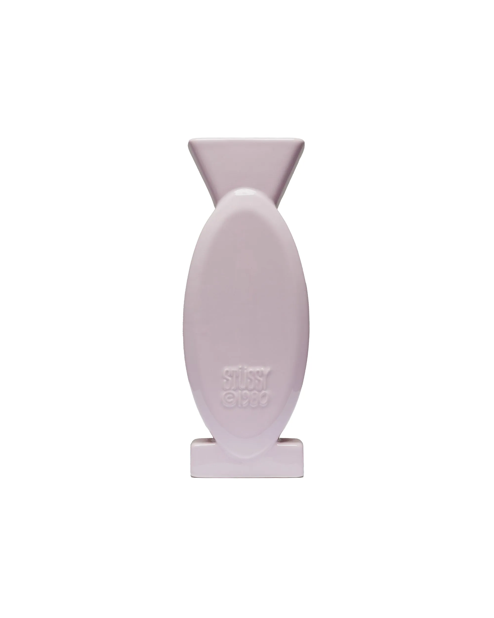 Stssy Mask Ceramic Vase Lavender