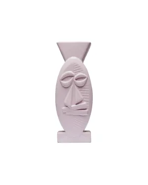 Stssy Mask Ceramic Vase Lavender