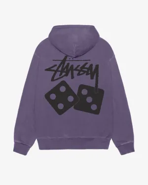 Stssy  - Men's Dice Pig. Dyed Hoodie - (Grape)