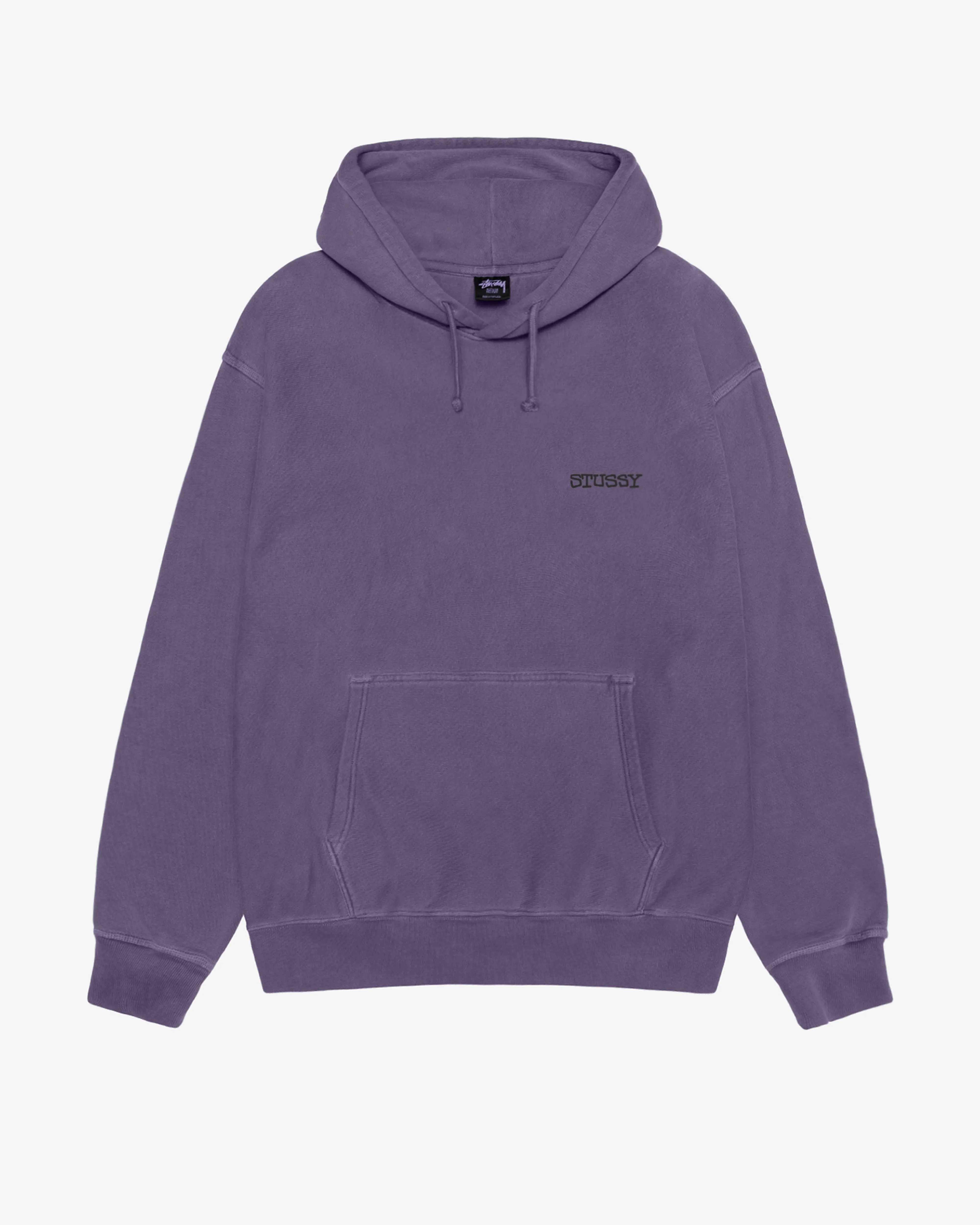 Stssy - Men's Jumbo Pig. Dyed Hoodie - (Grape)