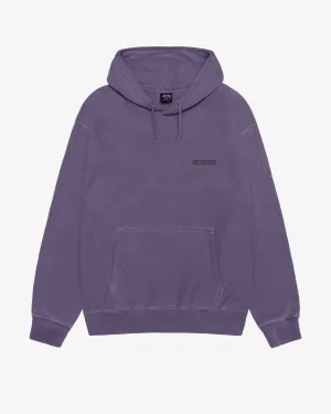 Stssy - Men's Jumbo Pig. Dyed Hoodie - (Grape)