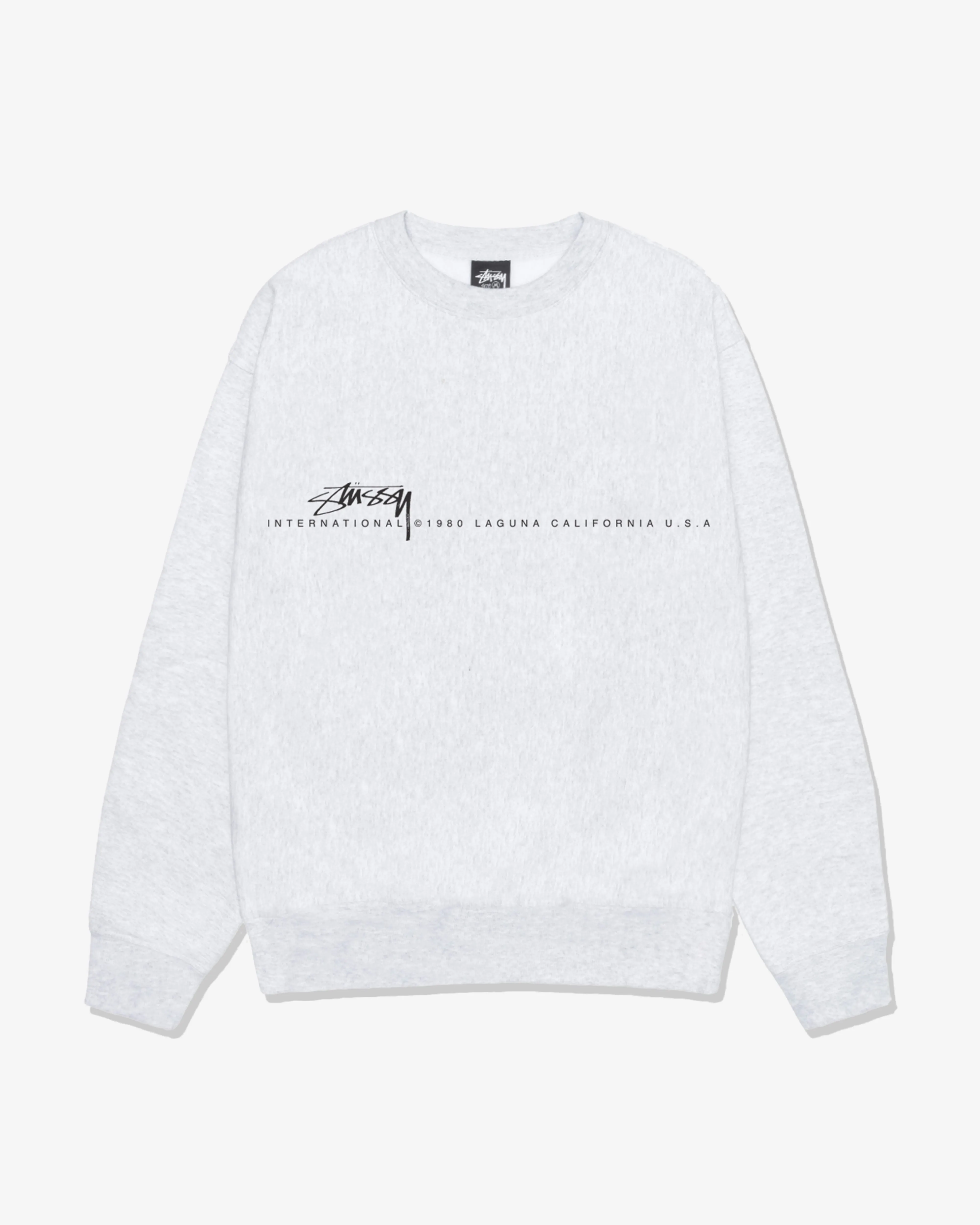 Stssy - Men's Smooth 80 Crewneck - (Ash Heather)
