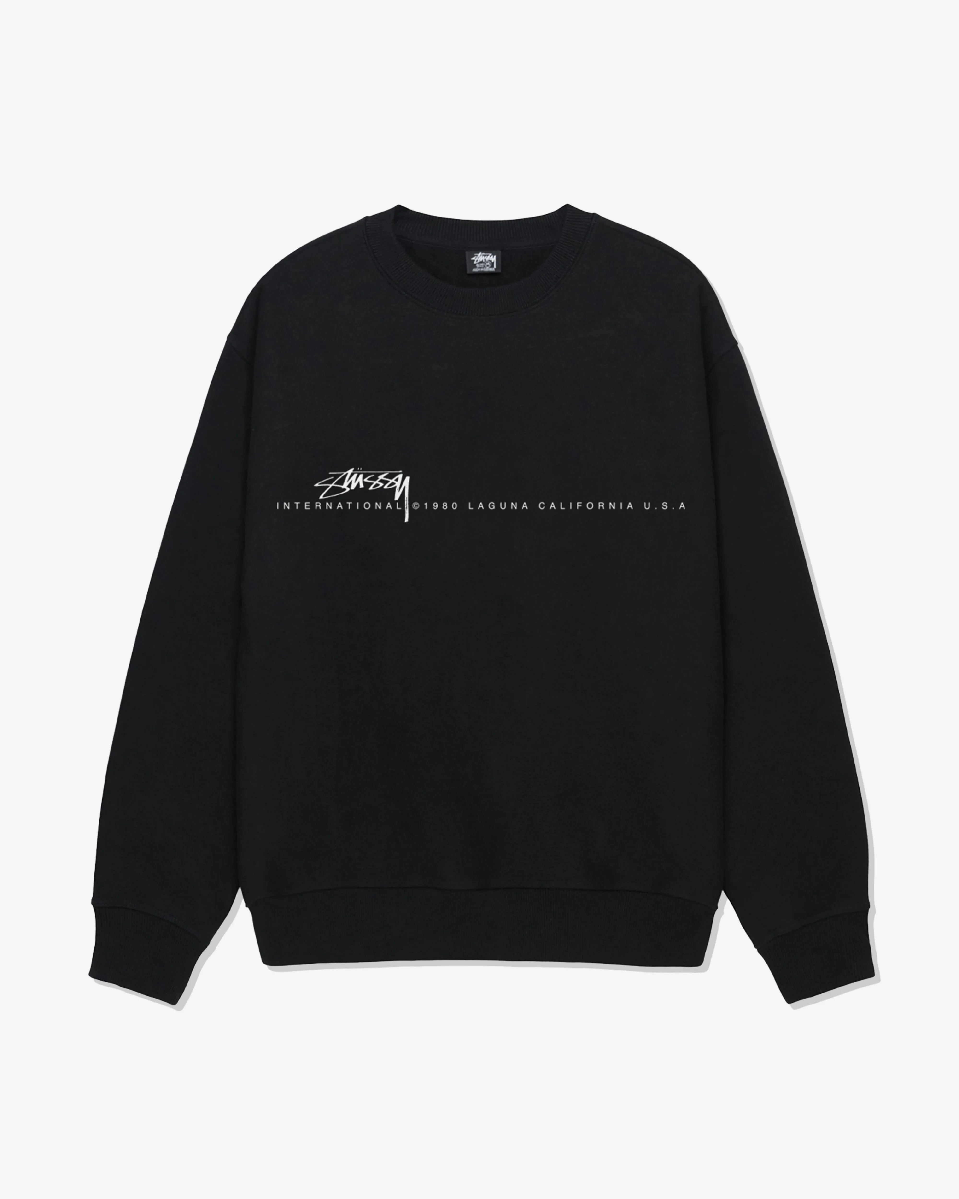 Stssy - Men's Smooth 80 Crewneck - (Black)
