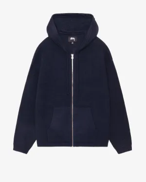 Stssy - Men's Zip Up Hooded Sweater - (Navy)