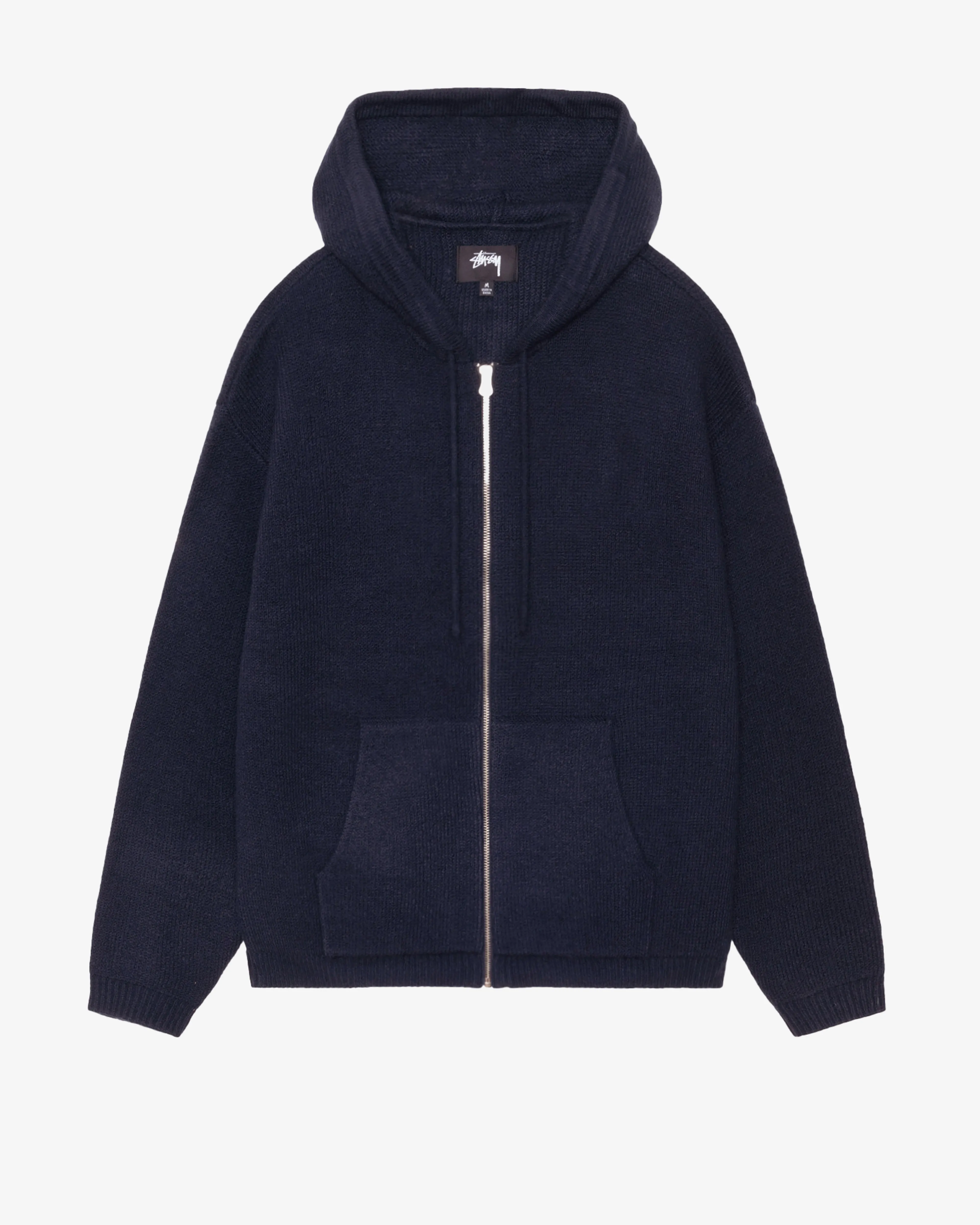 Stssy - Men's Zip Up Hooded Sweater - (Navy)