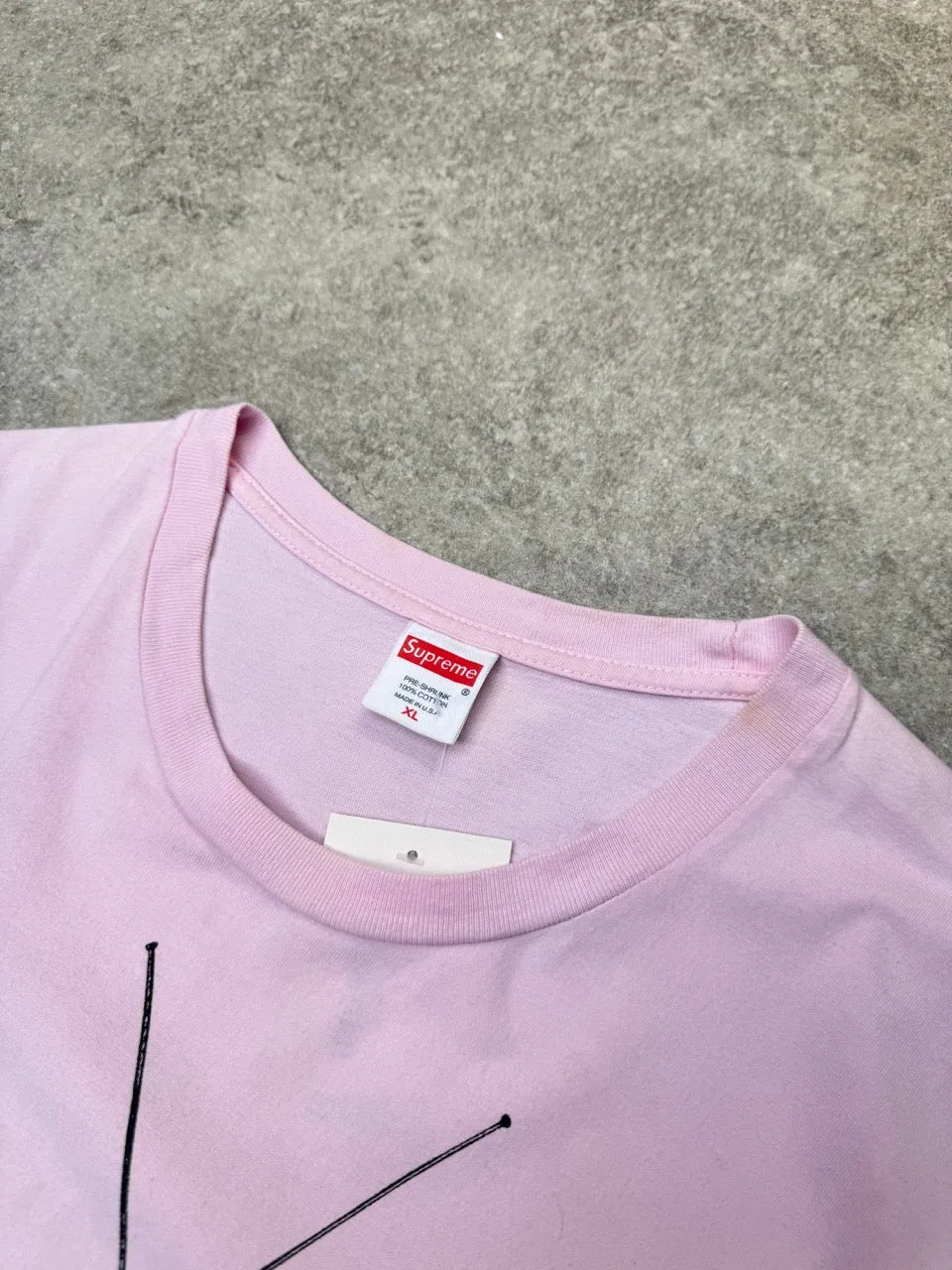 Supreme TV Graphic Pink Tee