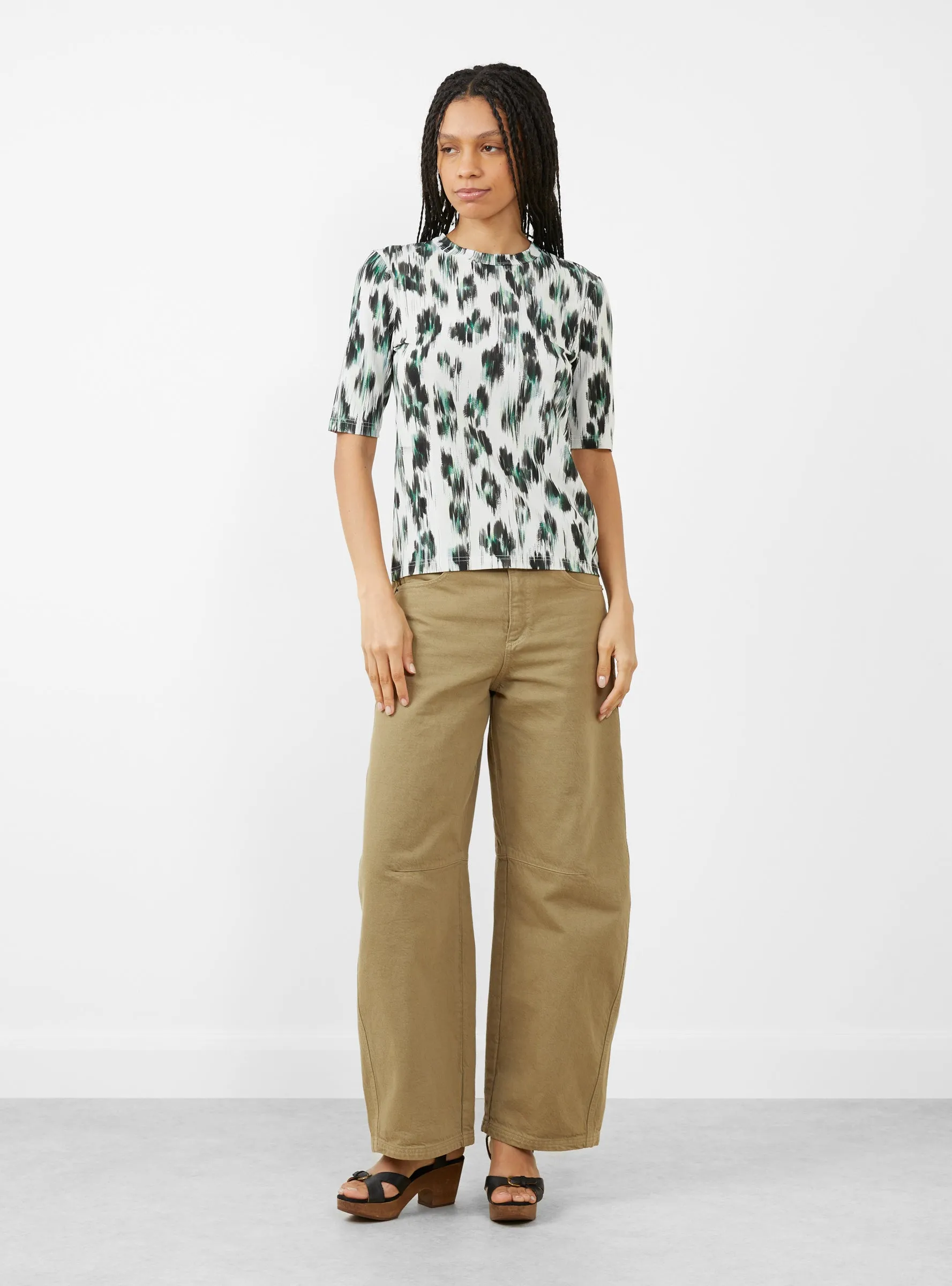 Tench Top Off White Ikat