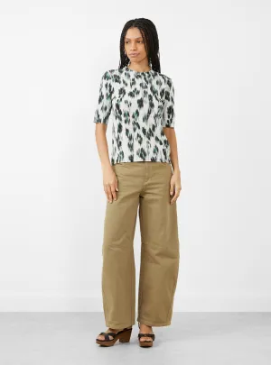 Tench Top Off White Ikat