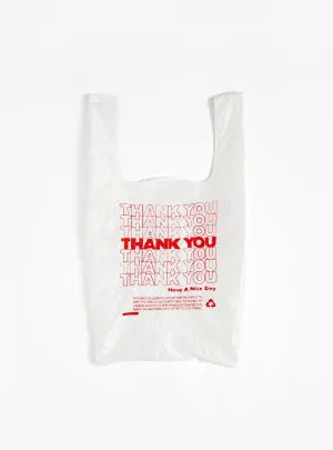 Thank you Bag Red on White