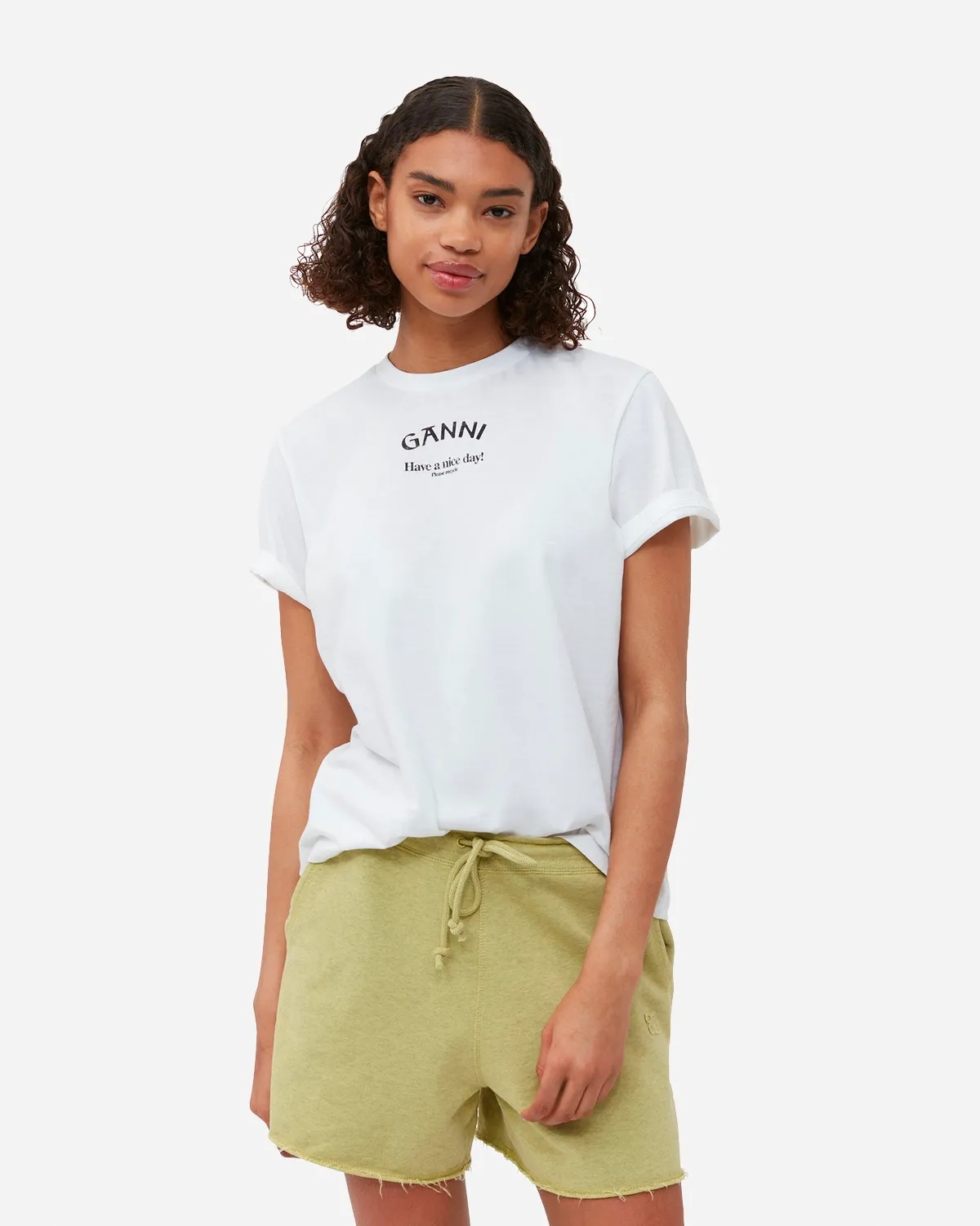 Thin Jersey Relaxed O-neck T-shirt - Bright White
