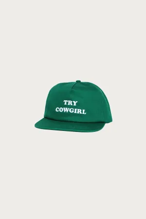 Try Cowgirl 5 Panel - Green Twill