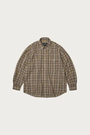 Uneven Check Shirt - Yellow