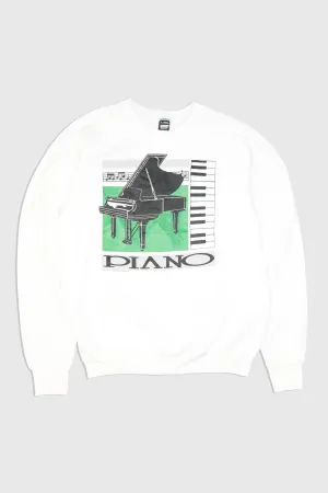 Vintage 1987 Piano Graphic Sweatshirt