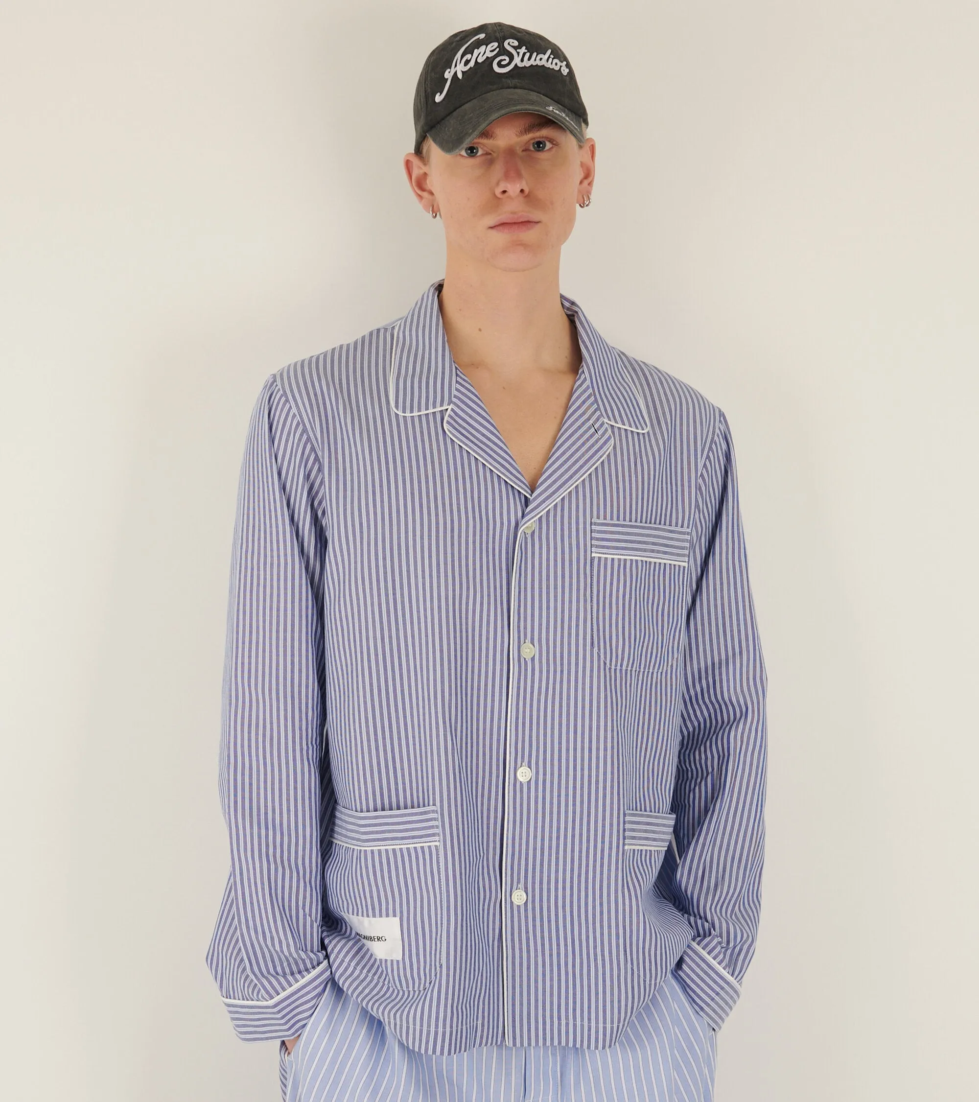 Wall Street Shirt Blue Stripes One