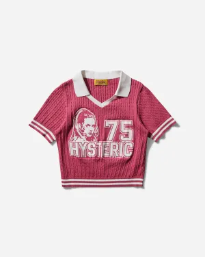 Women's Hysteric 75 Jacquard Tiny T-Shirt Pink