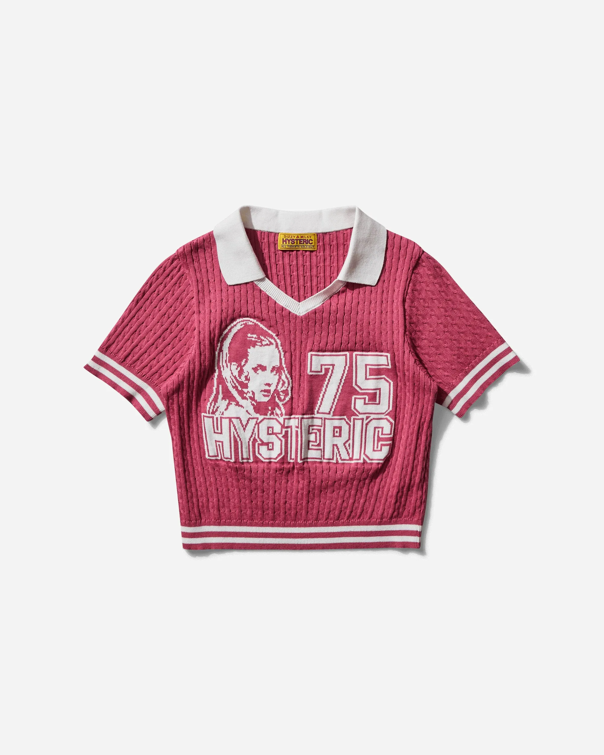 Women's Hysteric 75 Jacquard Tiny T-Shirt Pink