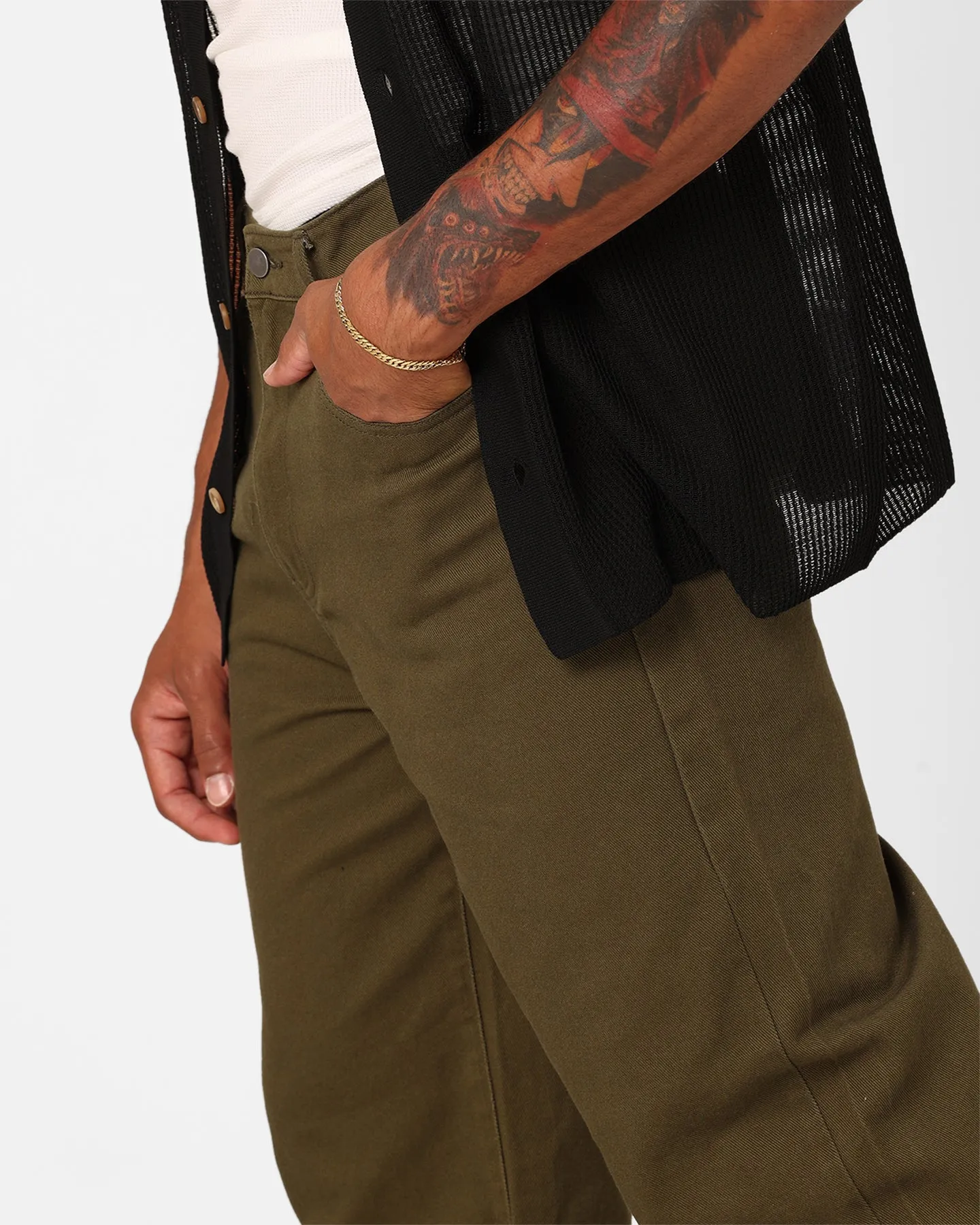 XXIII Dani Baggy Jeans Olive