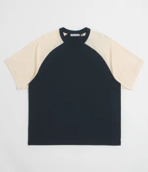 YMC Triple Raglan T Shirt - Navy